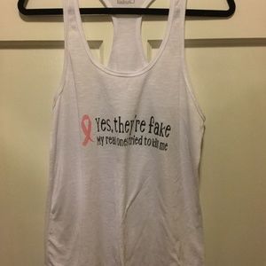 Women’s breast cancer awareness tank top